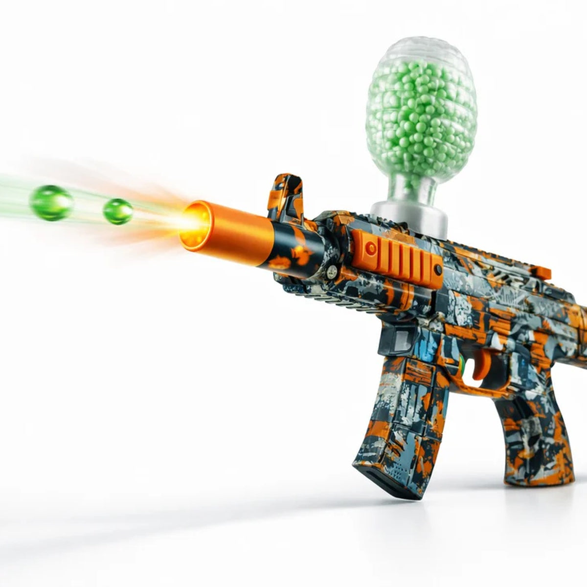 Soft Gel Bead Shooter with Colorful Camouflage Design